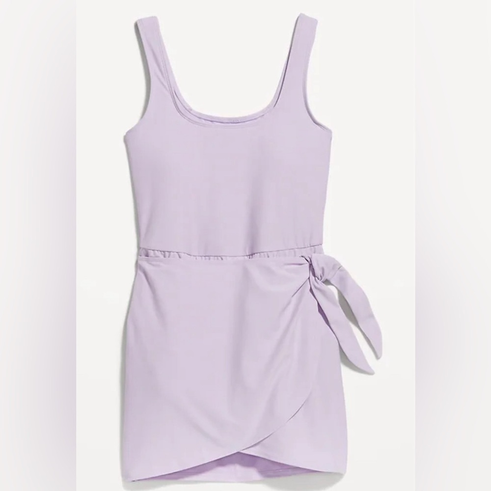 NWT Old Navy Wrap-Front Lavender Swim dress Size XXL - Picture 3 of 7